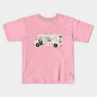 Ice Cream Truck Digital Art Illustration Kids T-Shirt